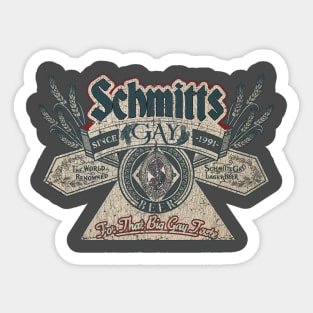 Schmitts Gay Beer - Vintage Sticker